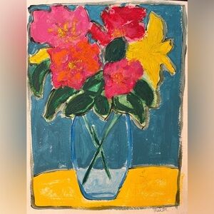 Original Vibrant Floral Art Print